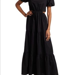 WAYF Plaza Cutout Tiered Maxi Dress
